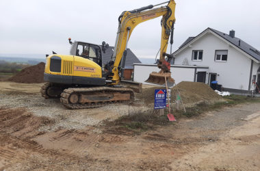 Bungalow in Einbeck mit halbseitig geschaltem Fundament