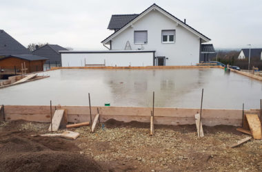Bungalow in Einbeck mit halbseitig geschaltem Fundament